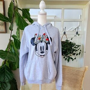 Disney Minnie Mouse Heather Gray Hoodie